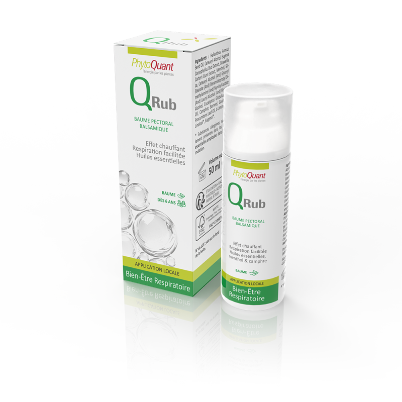QuantaRub – Baume Chauffant Pour Bronchite & Respiration – PhytoQuant