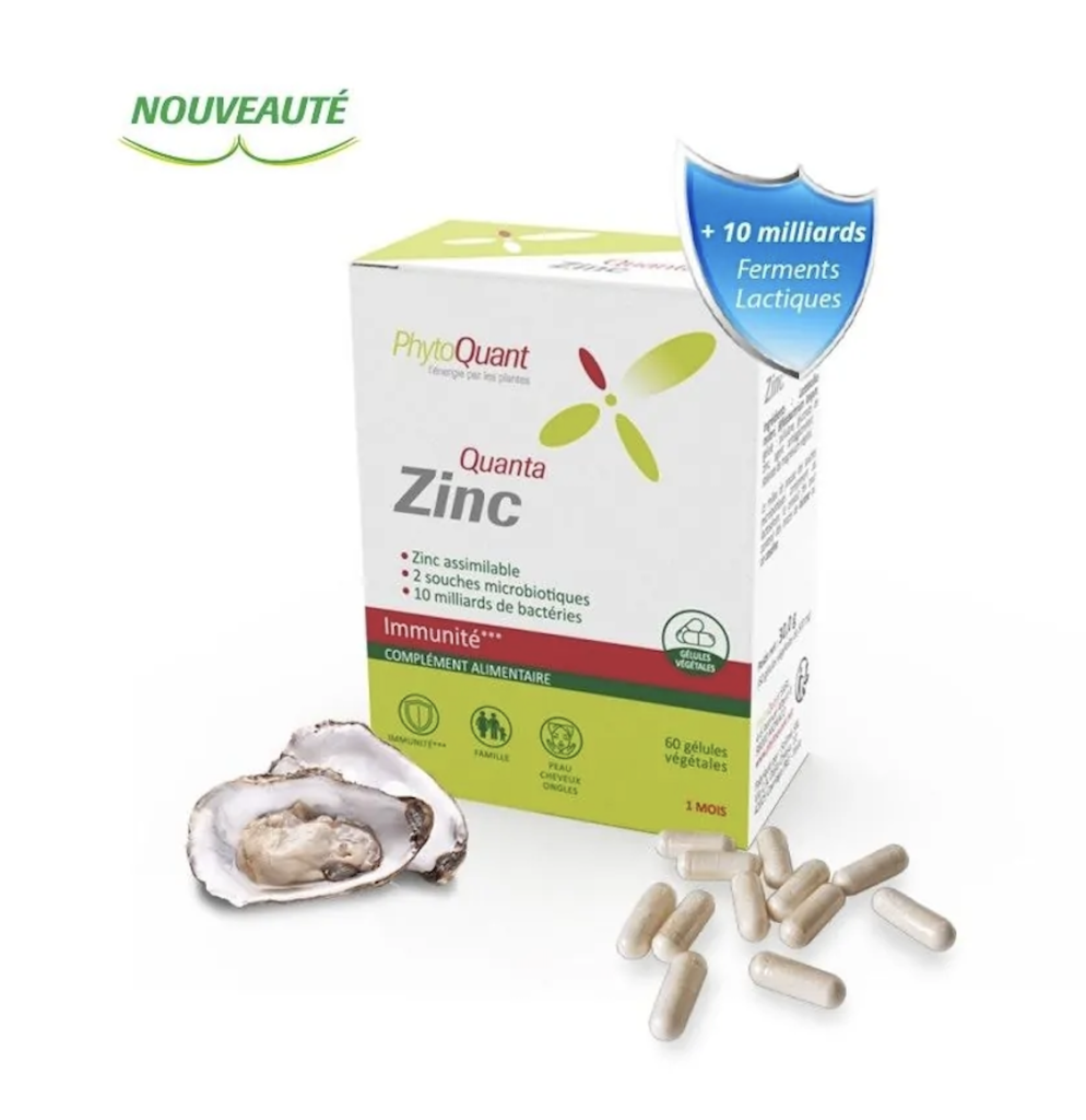 quantazinc complément alimentaire au zinc et aux probiotiques pour l'immunité
