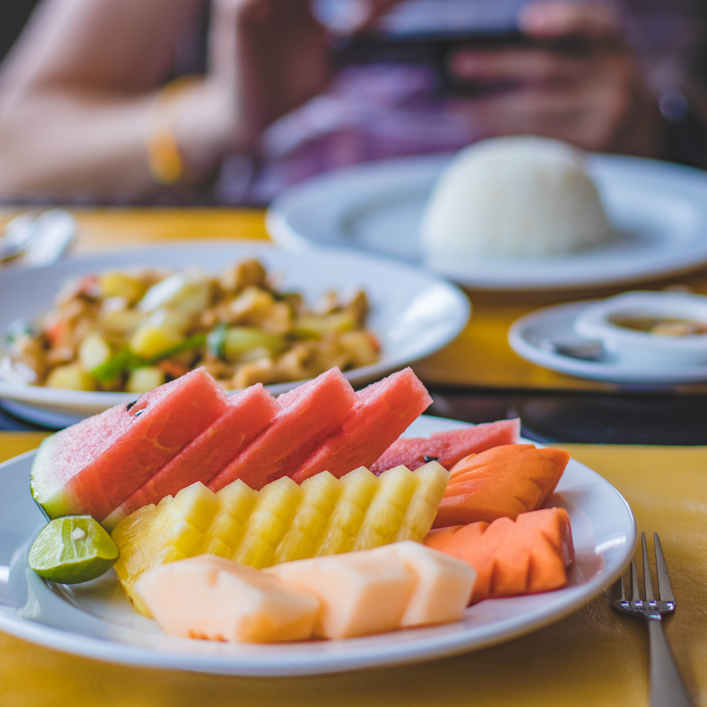 fruits coupés durant voyage raison parasite intestinale